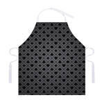 Black And Grey Playing Card Suits Print Adjustable Apron