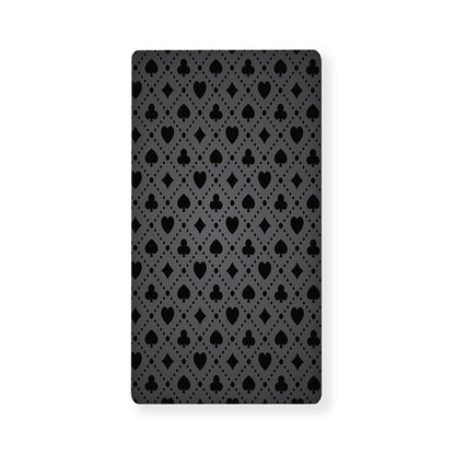Black And Grey Playing Card Suits Print Baby Crib Sheet