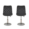 Black And Grey Playing Card Suits Print Bar Stool Covers