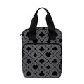 Black And Grey Playing Card Suits Print Bible Tote Bag