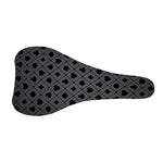 Black And Grey Playing Card Suits Print Bicycle Seat Cover
