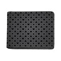 Black And Grey Playing Card Suits Print Bifold Wallet