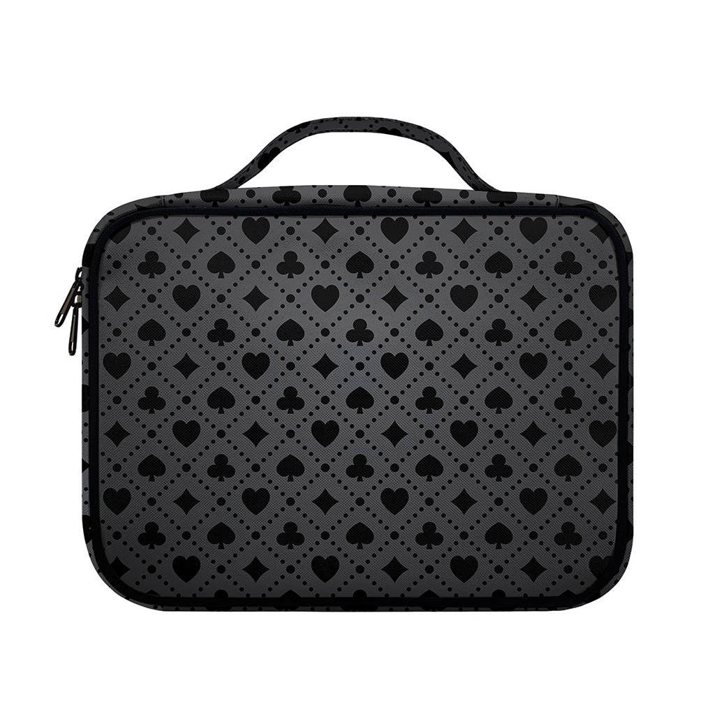 Black And Grey Playing Card Suits Print Briefcase Bible Bag
