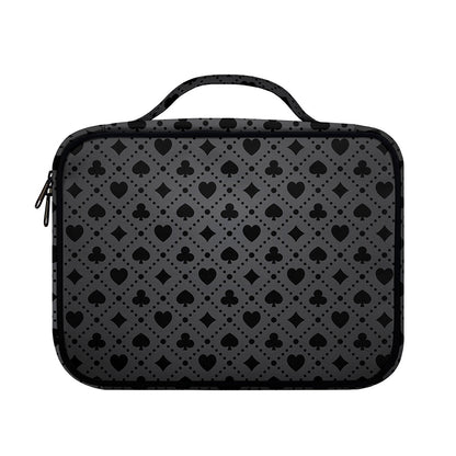 Black And Grey Playing Card Suits Print Briefcase Bible Bag