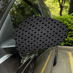 Black And Grey Playing Card Suits Print Car Side Mirror Covers