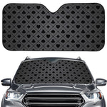 Black And Grey Playing Card Suits Print Car Windshield Sun Shade