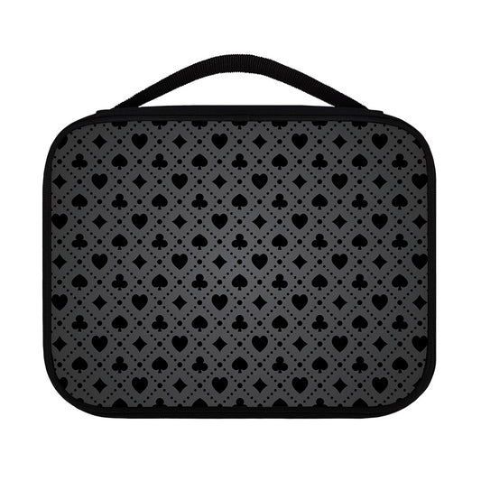 Black And Grey Playing Card Suits Print Classic Bible Case