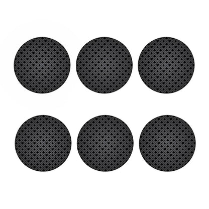 Black And Grey Playing Card Suits Print Coaster Set