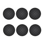 Black And Grey Playing Card Suits Print Coaster Set