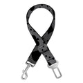 Black And Grey Playing Card Suits Print Dog Seat Belt