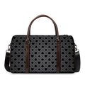 Black And Grey Playing Card Suits Print Duffel Bag