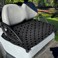 Black And Grey Playing Card Suits Print Golf Cart Seat Cover