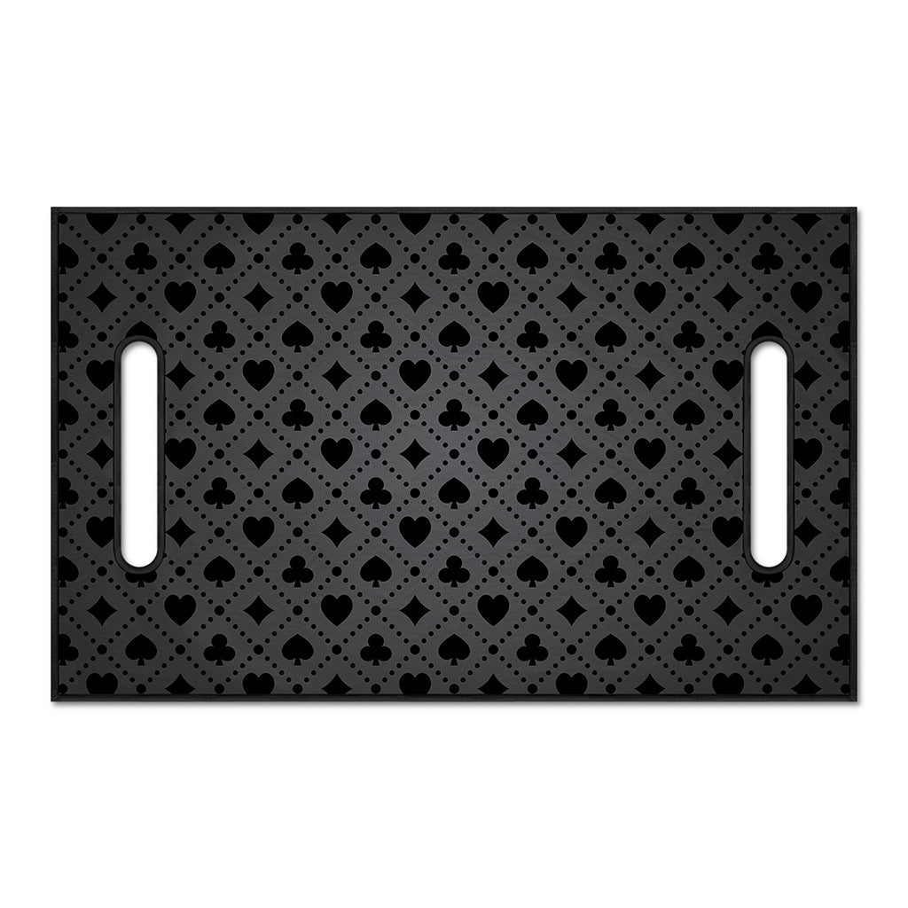 Black And Grey Playing Card Suits Print Golf Cart Seat Cover