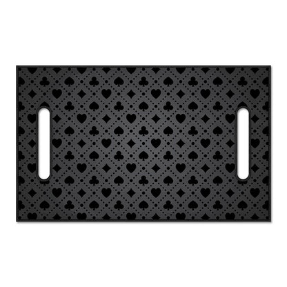 Black And Grey Playing Card Suits Print Golf Cart Seat Cover
