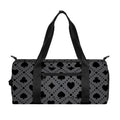 Black And Grey Playing Card Suits Print Gym Bag