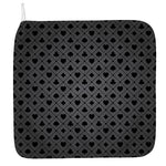 Black And Grey Playing Card Suits Print Hand Towel