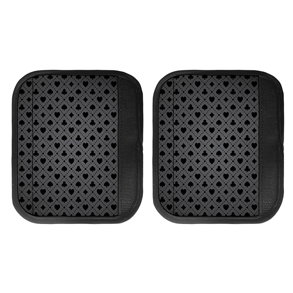 Black And Grey Playing Card Suits Print Handle Covers