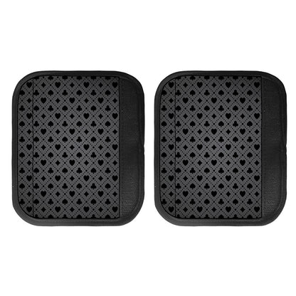 Black And Grey Playing Card Suits Print Handle Covers