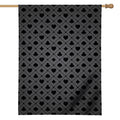 Black And Grey Playing Card Suits Print House Flag