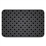Black And Grey Playing Card Suits Print Indoor Door Mat
