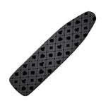 Black And Grey Playing Card Suits Print Ironing Board Cover