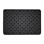 Black And Grey Playing Card Suits Print Kitchen Mat