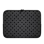 Black And Grey Playing Card Suits Print Laptop Sleeve