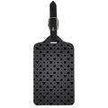 Black And Grey Playing Card Suits Print Luggage Tag