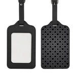 Black And Grey Playing Card Suits Print Luggage Tag