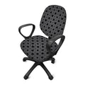 Black And Grey Playing Card Suits Print Office Chair Cover