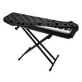 Black And Grey Playing Card Suits Print Piano Keyboard Cover