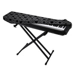 Black And Grey Playing Card Suits Print Piano Keyboard Cover