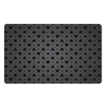 Black And Grey Playing Card Suits Print Polyester Doormat