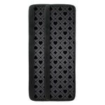 Black And Grey Playing Card Suits Print Refrigerator Handle Covers