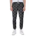 Black And Grey Playing Card Suits Print Joggers