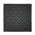 Black And Grey Playing Card Suits Print Silk Bandana