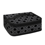 Black And Grey Playing Card Suits Print Small Lunch Bag