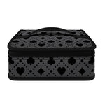 Black And Grey Playing Card Suits Print Small Lunch Bag
