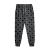 Black And Grey Playing Card Suits Print Sweatpants