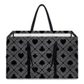 Black And Grey Playing Card Suits Print Utility Tote Bag