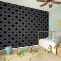 Black And Grey Playing Card Suits Print Wall Sticker