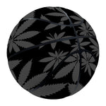 Black And Grey Pot Leaf Pattern Print Basketball