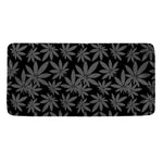 Black And Grey Pot Leaf Pattern Print Towel