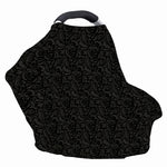 Black And Grey Western Floral Print Baby Seat Cover