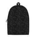 Black And Grey Western Floral Print School Backpack