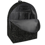 Black And Grey Western Floral Print Backpack