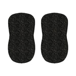 Black And Grey Western Floral Print Bar Stool Covers