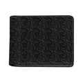 Black And Grey Western Floral Print Bifold Wallet