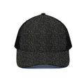 Black And Grey Western Floral Print Black Mesh Trucker Hat