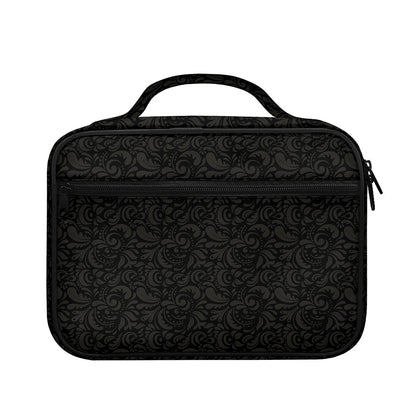 Black And Grey Western Floral Print Briefcase Bible Bag